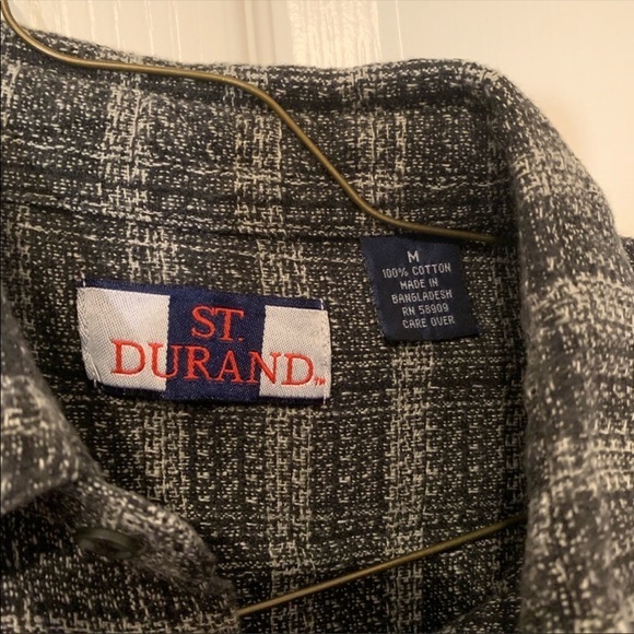 NWOT St. Durand Vintage Button Down Shirt - Picture 8 of 8
